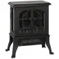 Chimenea Eléctrica de Pie 900/1800W Efecto Llama 3D Termostato Ajustable Ventanas Visibles para 15-30 ㎡ Negro Chimenea Eléctrica de Pie 900/1800W Efecto Llama 3D Termostato Ajustable Ventanas Visibles para 15-30 ㎡ Negro