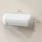 Calefactor Eléctrico de Pared 2000W con 3 Modos Pantalla LED Termostato Temporizador y Oscilación Blanco