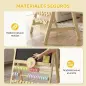 Pizarra Infantil Caballete Caballete de Madera con Pizarra Doble Cara Reloj Ábaco y Borrador para +2 Años Natural Pizarra Infantil Caballete Caballete de Madera con Pizarra Doble Cara Reloj Ábaco y Borrador para +2 Años Natural