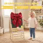 Pizarra Infantil Caballete Caballete de Madera con Pizarra Doble Cara Reloj Ábaco y Borrador para +2 Años Natural Pizarra Infantil Caballete Caballete de Madera con Pizarra Doble Cara Reloj Ábaco y Borrador para +2 Años Natural
