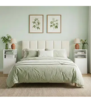 Juego de 2 Mesillas de Noche Dormitorio con Puerta Compartimentos Abiertos para Espacios Reducidos 25x30x60 cm Blanco