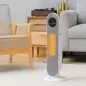 Calefactor Eléctrico Cerámico PTC 1300/2000W con Control Remoto 15–40 °C Oscilación de 45° Temporizador 12H Blanco