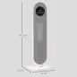 Calefactor Eléctrico Cerámico PTC 1300/2000W con Control Remoto 15–40 °C Oscilación de 45° Temporizador 12H Blanco