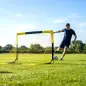 Portería de Fútbol Pop-Up Plegable Red Portátil con Bolsa de Transporte 4 Piquetas en U y Varillas de Fibra de Vidrio