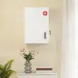 Botiquín de Pared con 6 Compartimentos Cerradura y 2 Llaves para Baño Cocina 40x18x60 cm Blanco