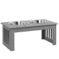 Comedero Elevado para Perros con 2 Cuencos Extraíbles de Acero Inoxidable 58,4x30,5x25,4 cm Gris Comedero Elevado para Perros con 2 Cuencos Extraíbles de Acero Inoxidable 58,4x30,5x25,4 cm Gris