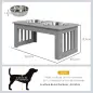 Comedero Elevado para Perros con 2 Cuencos Extraíbles de Acero Inoxidable 58,4x30,5x25,4 cm Gris Comedero Elevado para Perros con 2 Cuencos Extraíbles de Acero Inoxidable 58,4x30,5x25,4 cm Gris