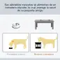 Comedero Elevado para Perros con 2 Cuencos Extraíbles de Acero Inoxidable 58,4x30,5x25,4 cm Gris Comedero Elevado para Perros con 2 Cuencos Extraíbles de Acero Inoxidable 58,4x30,5x25,4 cm Gris