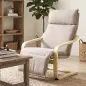 Butaca de Salón Tapizada en Lino con Reposapiés con Balanceo Suave Respaldo Alto Asiento Amplio Marrón Claro Butaca de Salón Tapizada en Lino con Reposapiés con Balanceo Suave Respaldo Alto Asiento Amplio Marrón Claro