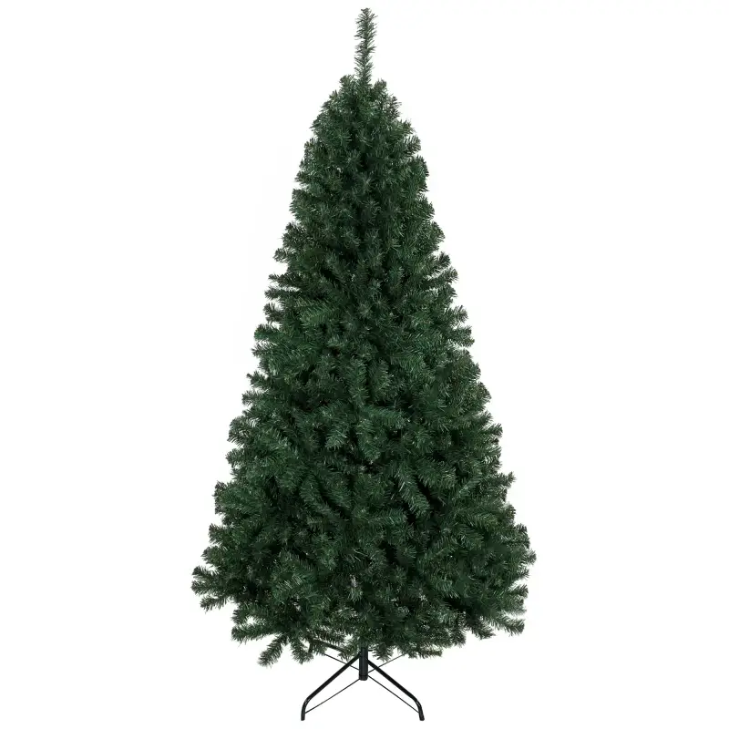 Árbol de Navidad Artificial 200 cm con 1000 Ramas Base Plegable Diseño por Secciones Fácil de Montar Verde Árbol de Navidad Artificial 200 cm con 1000 Ramas Base Plegable Diseño por Secciones Fácil de Montar Verde
