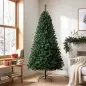 Árbol de Navidad Artificial 200 cm con 1000 Ramas Base Plegable Diseño por Secciones Fácil de Montar Verde Árbol de Navidad Artificial 200 cm con 1000 Ramas Base Plegable Diseño por Secciones Fácil de Montar Verde