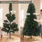 Árbol de Navidad Artificial 200 cm con 1000 Ramas Base Plegable Diseño por Secciones Fácil de Montar Verde Árbol de Navidad Artificial 200 cm con 1000 Ramas Base Plegable Diseño por Secciones Fácil de Montar Verde