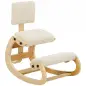 Silla de Rodillas Ergonómica con Respaldo Apoyo para Rodillas y Tapizado de Pana Crema Silla de Rodillas Ergonómica con Respaldo Apoyo para Rodillas y Tapizado de Pana Crema