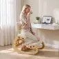 Silla de Rodillas Ergonómica con Respaldo Apoyo para Rodillas y Tapizado de Pana Crema Silla de Rodillas Ergonómica con Respaldo Apoyo para Rodillas y Tapizado de Pana Crema