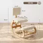 Silla de Rodillas Ergonómica con Respaldo Apoyo para Rodillas y Tapizado de Pana Crema Silla de Rodillas Ergonómica con Respaldo Apoyo para Rodillas y Tapizado de Pana Crema