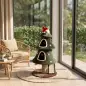 Árbol Rascador para Gatos 132 cm Diseño de Navidad Torre para Gatos de Felpa con 2 Casitas Escalera de Sisal Verde Árbol Rascador para Gatos 132 cm Diseño de Navidad Torre para Gatos de Felpa con 2 Casitas Escalera de Sisal Verde