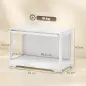 Vitrina Expositora para Colecciones con Puerta Abatible de Acrílico para Figuras de Decoración 59x30x40 cm Blanco Vitrina Expositora para Colecciones con Puerta Abatible de Acrílico para Figuras de Decoración 59x30x40 cm Blanco