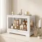 Vitrina Expositora para Colecciones con Puerta Abatible de Acrílico para Figuras de Decoración 59x30x40 cm Blanco Vitrina Expositora para Colecciones con Puerta Abatible de Acrílico para Figuras de Decoración 59x30x40 cm Blanco