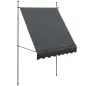Toldo Manual Retráctil con Manivela 200x120x210-300 cm con Altura Ajustable Impermeable y Anti-UV Gris Oscuro