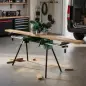 Soporte de Sierra Ingletadora Plegable Universal con 2 Rodillos de Apoyo Altura y Ancho Ajustable Carga 200 kg Verde Soporte de Sierra Ingletadora Plegable Universal con 2 Rodillos de Apoyo Altura y Ancho Ajustable Carga 200 kg Verde