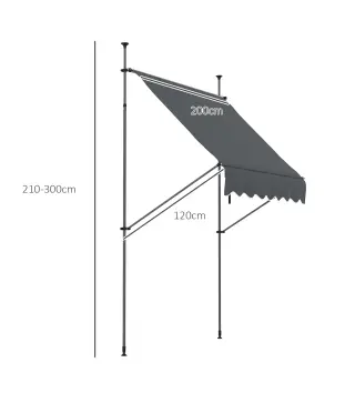 Toldo Manual Retráctil