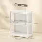 Vitrina Expositora para Colecciones de 2 Niveles con Puertas Abatibles de Acrílico para Figuras 59,5x30x73 cm Blanco Vitrina Expositora para Colecciones de 2 Niveles con Puertas Abatibles de Acrílico para Figuras 59,5x30x73 cm Blanco
