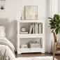 Vitrina Expositora para Colecciones de 2 Niveles con Puertas Abatibles de Acrílico para Figuras 59,5x30x73 cm Blanco Vitrina Expositora para Colecciones de 2 Niveles con Puertas Abatibles de Acrílico para Figuras 59,5x30x73 cm Blanco