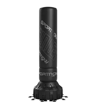 Saco de Boxeo de Pie para Adultos 180 cm con Absorción de Impactos Guantes Base Rellenable de Arena 120 kg o Agua 70 kg