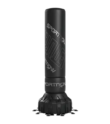 Saco de Boxeo de Pie para Adultos 180 cm con Absorción de Impactos Guantes Base Rellenable de Arena 120 kg o Agua 70 kg