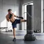 Saco de Boxeo de Pie para Adultos 180 cm con Absorción de Impactos Guantes Base Rellenable de Arena 120 kg o Agua 70 kg Saco de Boxeo de Pie para Adultos 180 cm con Absorción de Impactos Guantes Base Rellenable de Arena 120 kg o Agua 70 kg