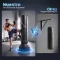 Saco de Boxeo de Pie para Adultos 180 cm con Absorción de Impactos Guantes Base Rellenable de Arena 120 kg o Agua 70 kg Saco de Boxeo de Pie para Adultos 180 cm con Absorción de Impactos Guantes Base Rellenable de Arena 120 kg o Agua 70 kg