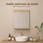 Espejo de Baño de Pared con Estante Abierto Espejo para Entrada Pasillo 50x12x60 cm Roble Espejo de Baño de Pared con Estante Abierto Espejo para Entrada Pasillo 50x12x60 cm Roble