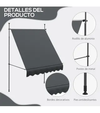 Toldo Manual Retráctil