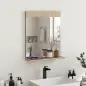 Espejo de Baño de Pared con Estante Abierto Espejo para Entrada Pasillo 50x12x60 cm Roble Espejo de Baño de Pared con Estante Abierto Espejo para Entrada Pasillo 50x12x60 cm Roble
