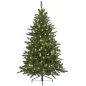 Árbol de Navidad Artificial 150 cm con 220 Luces LED 588 Ramas y Patas de Metal Árbol Navideño para Interior Verde Árbol de Navidad Artificial 150 cm con 220 Luces LED 588 Ramas y Patas de Metal Árbol Navideño para Interior Verde