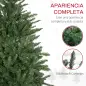 Árbol de Navidad Artificial 150 cm con 220 Luces LED 588 Ramas y Patas de Metal Árbol Navideño para Interior Verde Árbol de Navidad Artificial 150 cm con 220 Luces LED 588 Ramas y Patas de Metal Árbol Navideño para Interior Verde