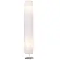 Lámpara de Pie con 2 Casquillos E27 Pantalla de Tela Interruptor de Pedal Base de Acero Inoxidable Blanco Lámpara de Pie con 2 Casquillos E27 Pantalla de Tela Interruptor de Pedal Base de Acero Inoxidable Blanco