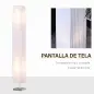 Lámpara de Pie con 2 Casquillos E27 Pantalla de Tela Interruptor de Pedal Base de Acero Inoxidable Blanco Lámpara de Pie con 2 Casquillos E27 Pantalla de Tela Interruptor de Pedal Base de Acero Inoxidable Blanco