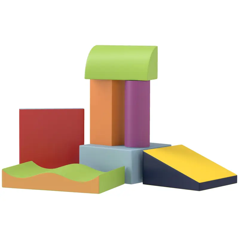 Juego de 7 Bloques de Espuma para Niños 1-3 Años Bloques Psicomotricidad Juguetes de Construcción 60x40x11 cm Multicolor Juego de 7 Bloques de Espuma para Niños 1-3 Años Bloques Psicomotricidad Juguetes de Construcción 60x40x11 cm Multicolor