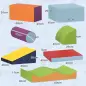 Juego de 7 Bloques de Espuma para Niños 1-3 Años Bloques Psicomotricidad Juguetes de Construcción 60x40x11 cm Multicolor Juego de 7 Bloques de Espuma para Niños 1-3 Años Bloques Psicomotricidad Juguetes de Construcción 60x40x11 cm Multicolor