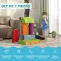 Juego de 7 Bloques de Espuma para Niños 1-3 Años Bloques Psicomotricidad Juguetes de Construcción 60x40x11 cm Multicolor Juego de 7 Bloques de Espuma para Niños 1-3 Años Bloques Psicomotricidad Juguetes de Construcción 60x40x11 cm Multicolor