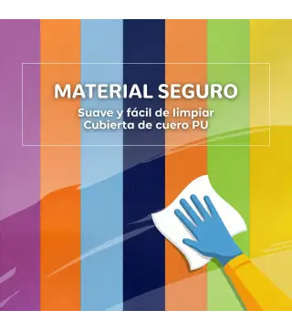 Juego de 7 Bloques de Espuma para Niños 1-3 Años Bloques Psicomotricidad Juguetes de Construcción 60x40x11 cm Multicolor