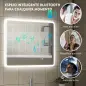 Espejo de Baño con Luz LED 90x70 cm con Bluetooth 3 Colores de Luz Función Antivaho Función de Memoria IP44 Espejo de Baño con Luz LED 90x70 cm con Bluetooth 3 Colores de Luz Función Antivaho Función de Memoria IP44