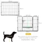 Parque para Cachorros, 16 Segmentos y 60 cm de Altura, Corralito para Mascotas Perros Valla para Cachorros Jaula para Ejercicio Parque para Cachorros, 16 Segmentos y 60 cm de Altura, Corralito para Mascotas Perros Valla para Cachorros Jaula para Ejercicio