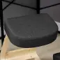 Silla Ergonómica de Rodillas con Cojines Acolchados Marco de Madera para una Mejor Postura Oficina Negro