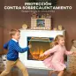 Chimenea Eléctrica 1000/2000W con Efecto de Llama de 5 Niveles de Brillo y 12 Colores para 30 ㎡ Blanco