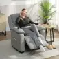 Sillón Relax Reclinable Eléctrico Motor Silencioso 2 Posiciones Memoria Reposapiés Reposacabezas Puerto USB y Bolsillos Sillón Relax Reclinable Eléctrico Motor Silencioso 2 Posiciones Memoria Reposapiés Reposacabezas Puerto USB y Bolsillos