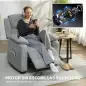 Sillón Relax Reclinable Eléctrico Motor Silencioso 2 Posiciones Memoria Reposapiés Reposacabezas Puerto USB y Bolsillos Sillón Relax Reclinable Eléctrico Motor Silencioso 2 Posiciones Memoria Reposapiés Reposacabezas Puerto USB y Bolsillos