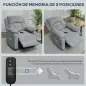 Sillón Relax Reclinable Eléctrico Motor Silencioso 2 Posiciones Memoria Reposapiés Reposacabezas Puerto USB y Bolsillos Sillón Relax Reclinable Eléctrico Motor Silencioso 2 Posiciones Memoria Reposapiés Reposacabezas Puerto USB y Bolsillos