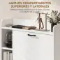 Zapatero Estrecho con 2 Puertas 3 Estantes Laterales y Estantes Ajustables para 15 Pares de Zapatos Blanco Zapatero Estrecho con 2 Puertas 3 Estantes Laterales y Estantes Ajustables para 15 Pares de Zapatos Blanco